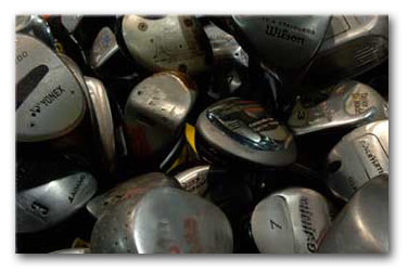 used golf equipment heads graphic